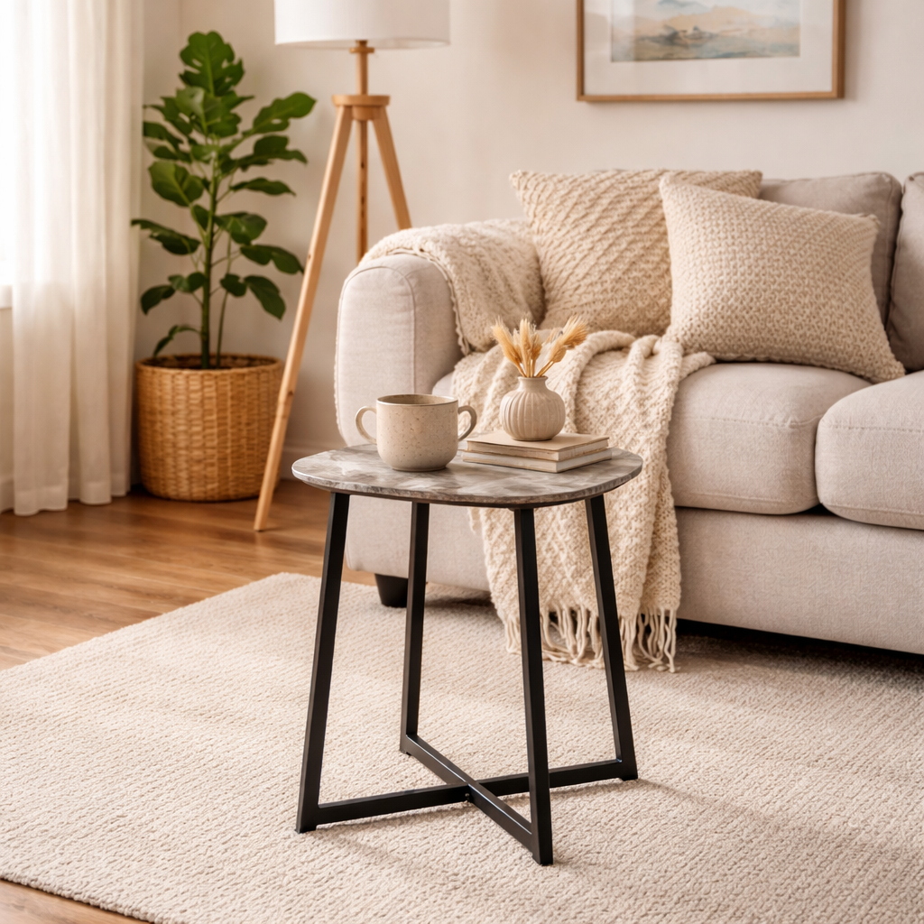 Pavlos Stone Veneer Side Table