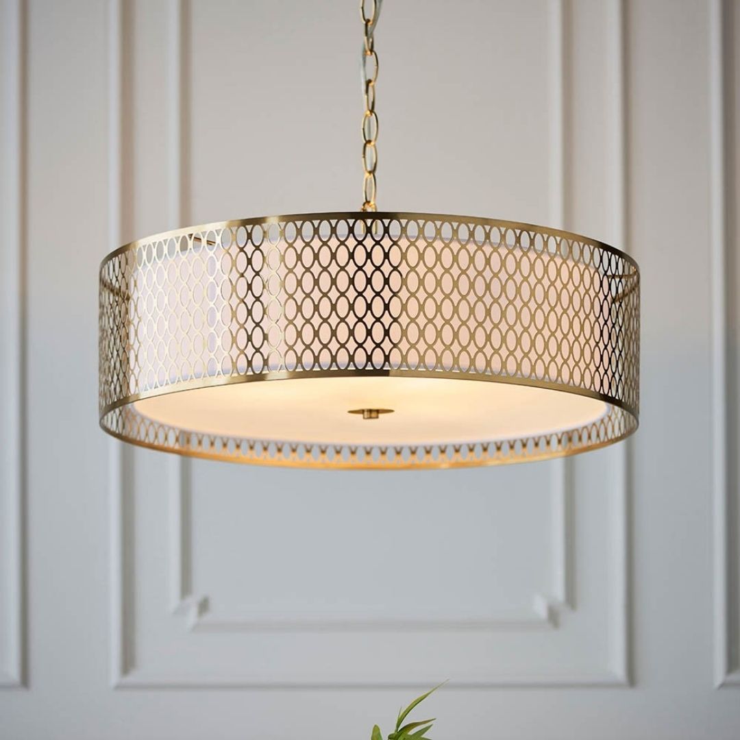 Cordero 3 Light Gold Pendant Ceiling Light