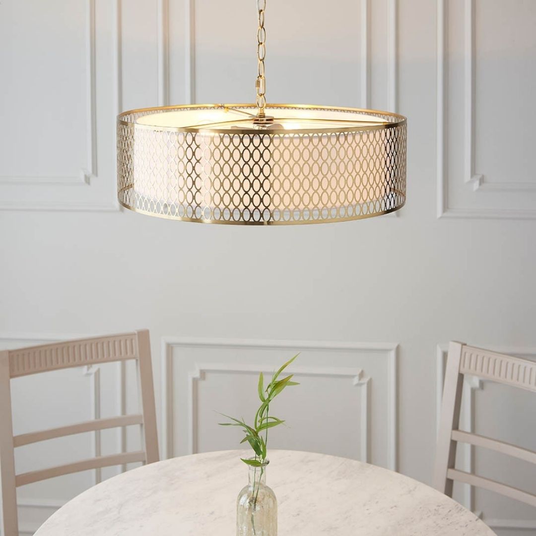 Cordero 3 Light Gold Pendant Ceiling Light