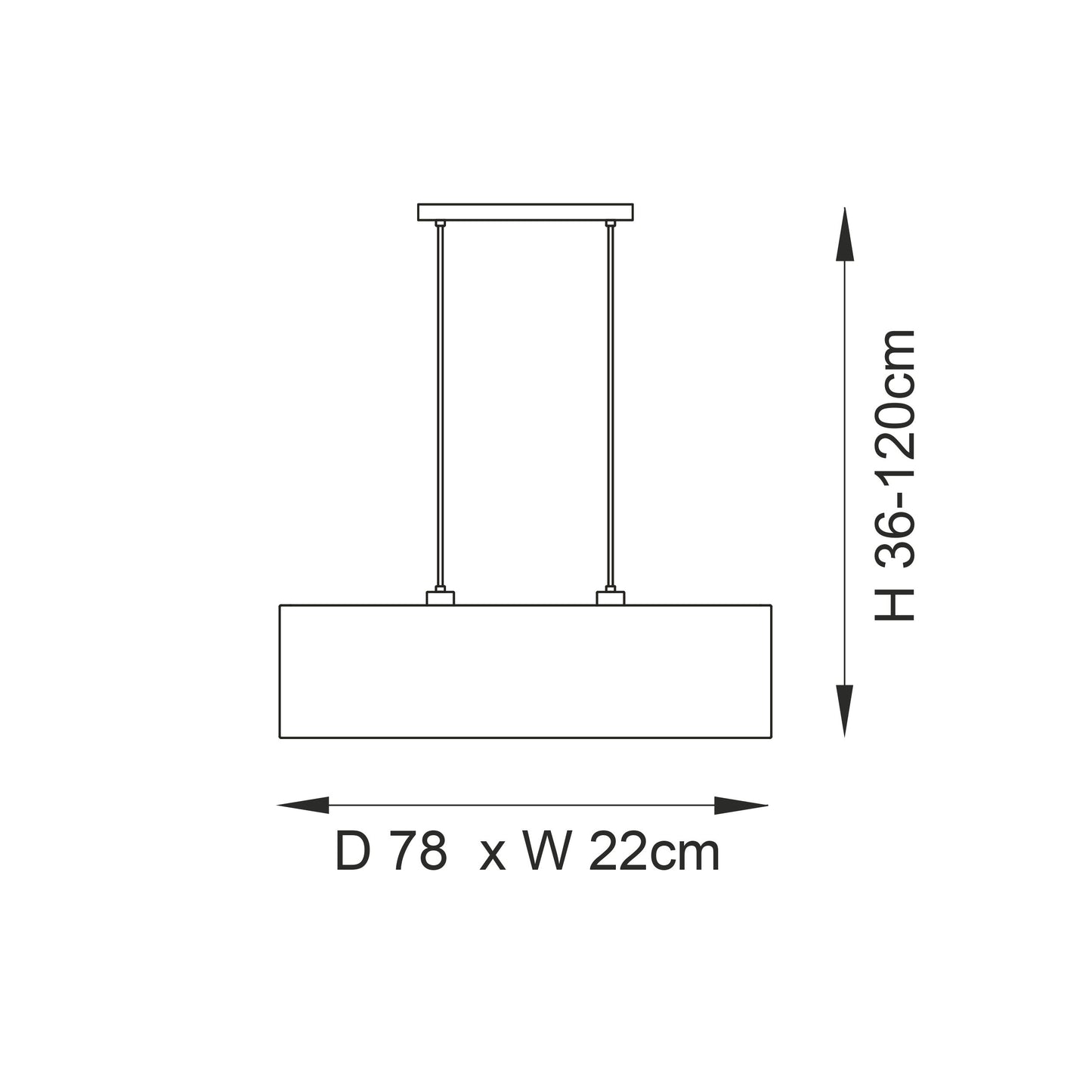 Longshore 2 Light Linear Pendant Natural