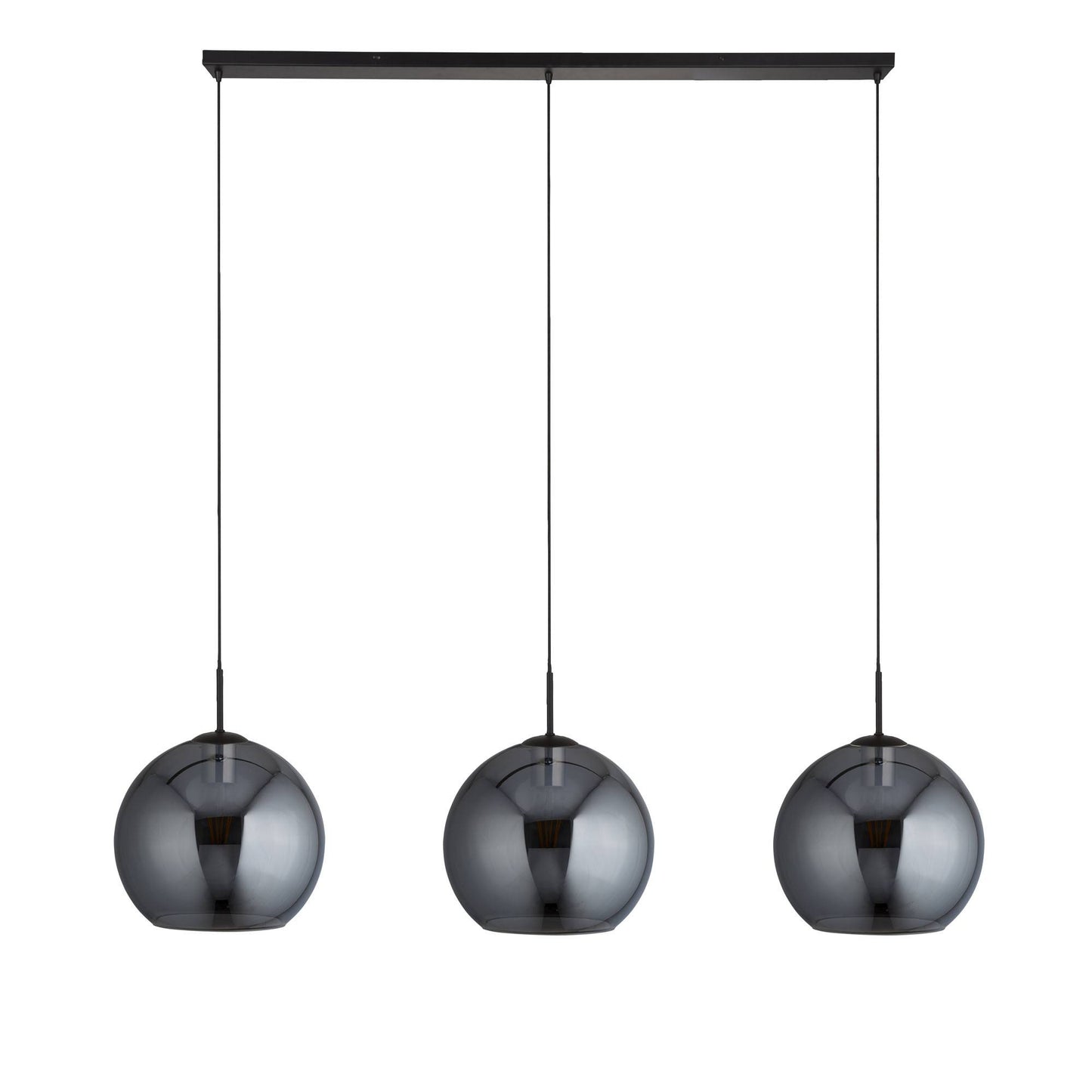 Amsterdam Black 3 Light Ceiling Pendant Bar