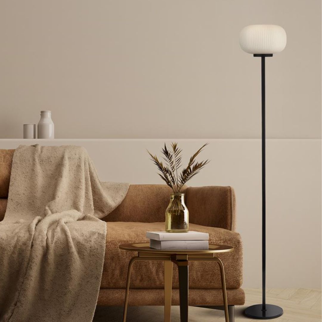Lumina Frosted Glass Floor Lamp