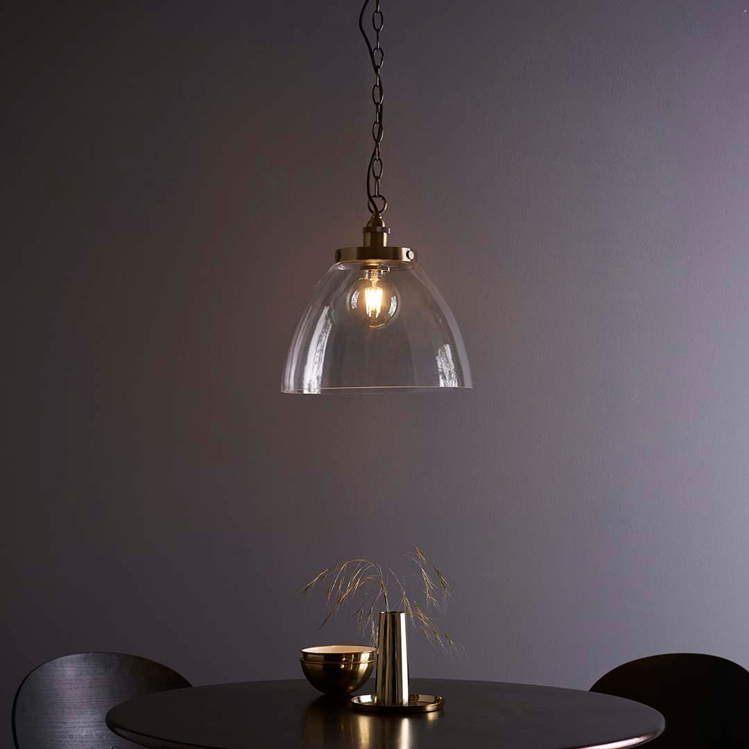 Hansen Antique Brass Grand Pendant Ceiling Light