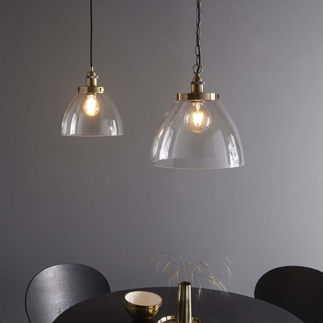 Hansen Antique Brass Grand Pendant Ceiling Light