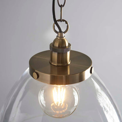 Hansen Antique Brass Grand Pendant Ceiling Light