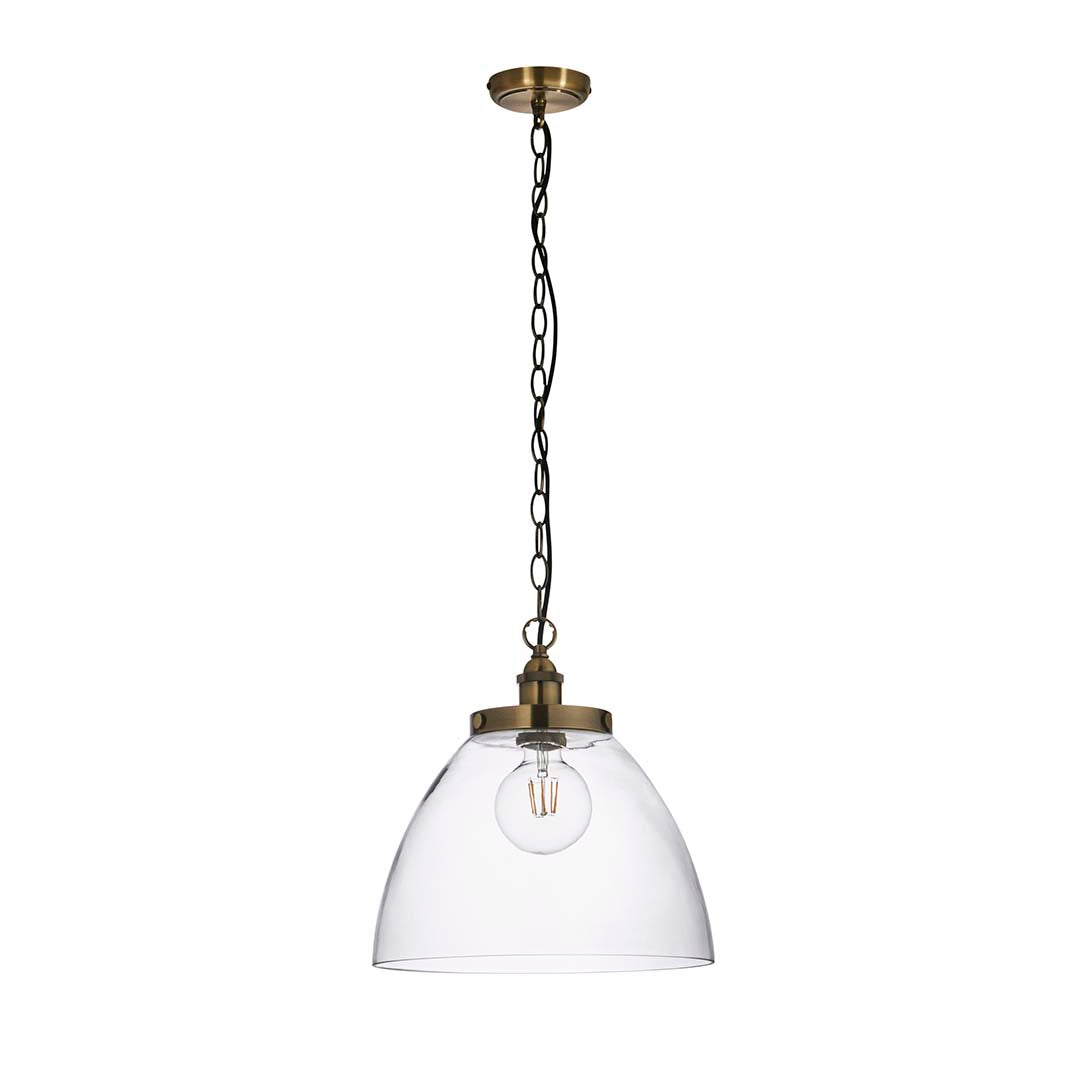 Hansen Antique Brass Grand Pendant Ceiling Light