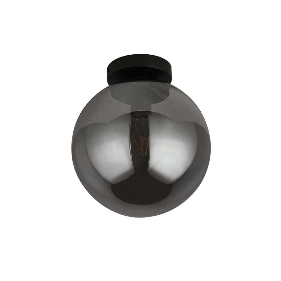 Amsterdam Black Flush Ceiling Light