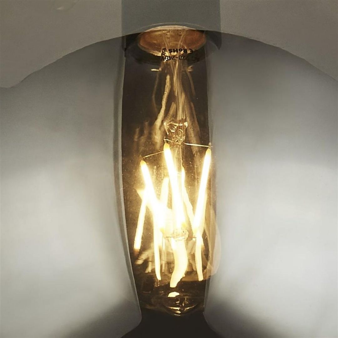 Amsterdam Black Flush Ceiling Light