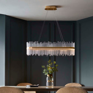 Virbrook LED Gold Linear Pendant Ceiling Light