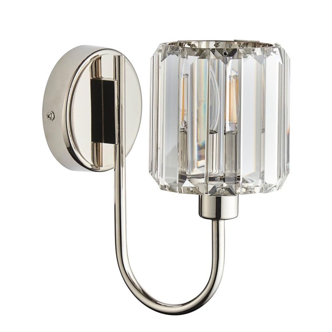 Berenice Silver & Crystal Wall Light