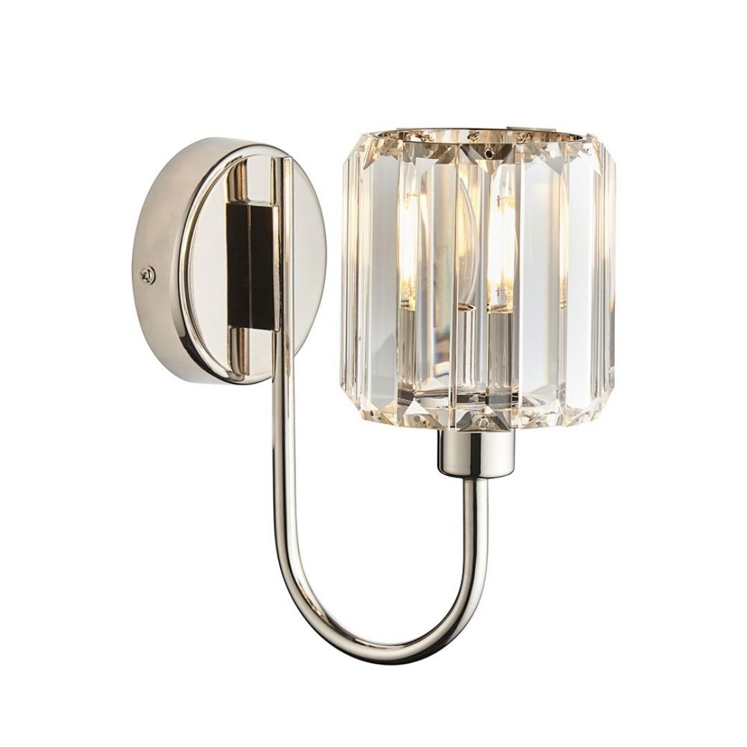 Berenice Silver & Crystal Wall Light