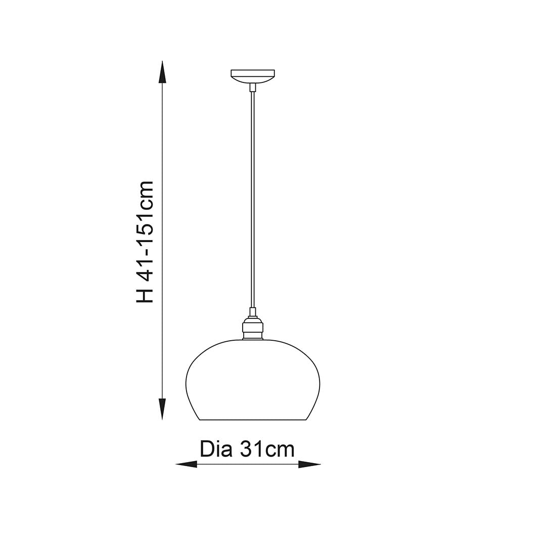 Bindki Hammered Polished Nickel Medium Pendant