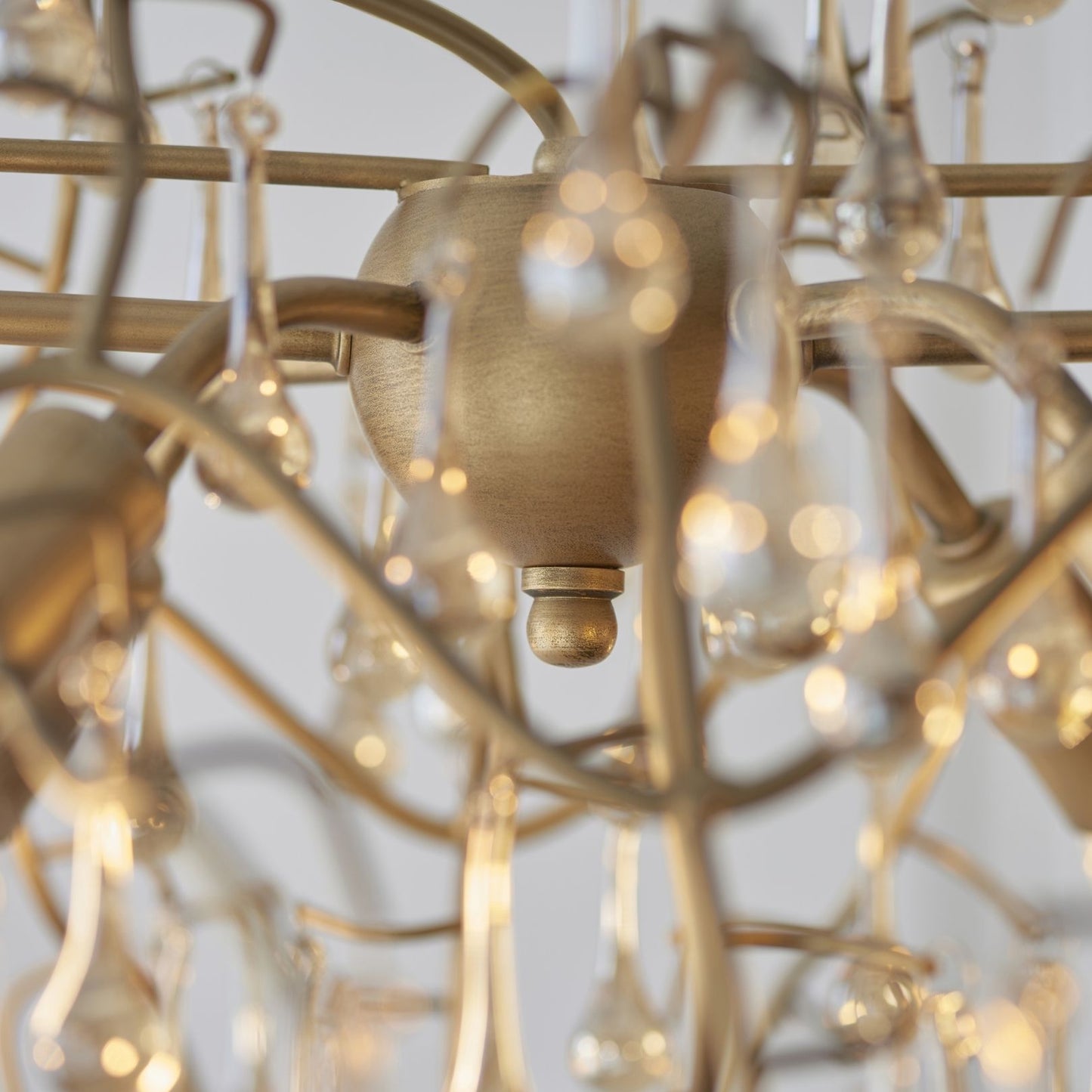 Nightingale 6 Light Gold Ceiling Pendant Bar