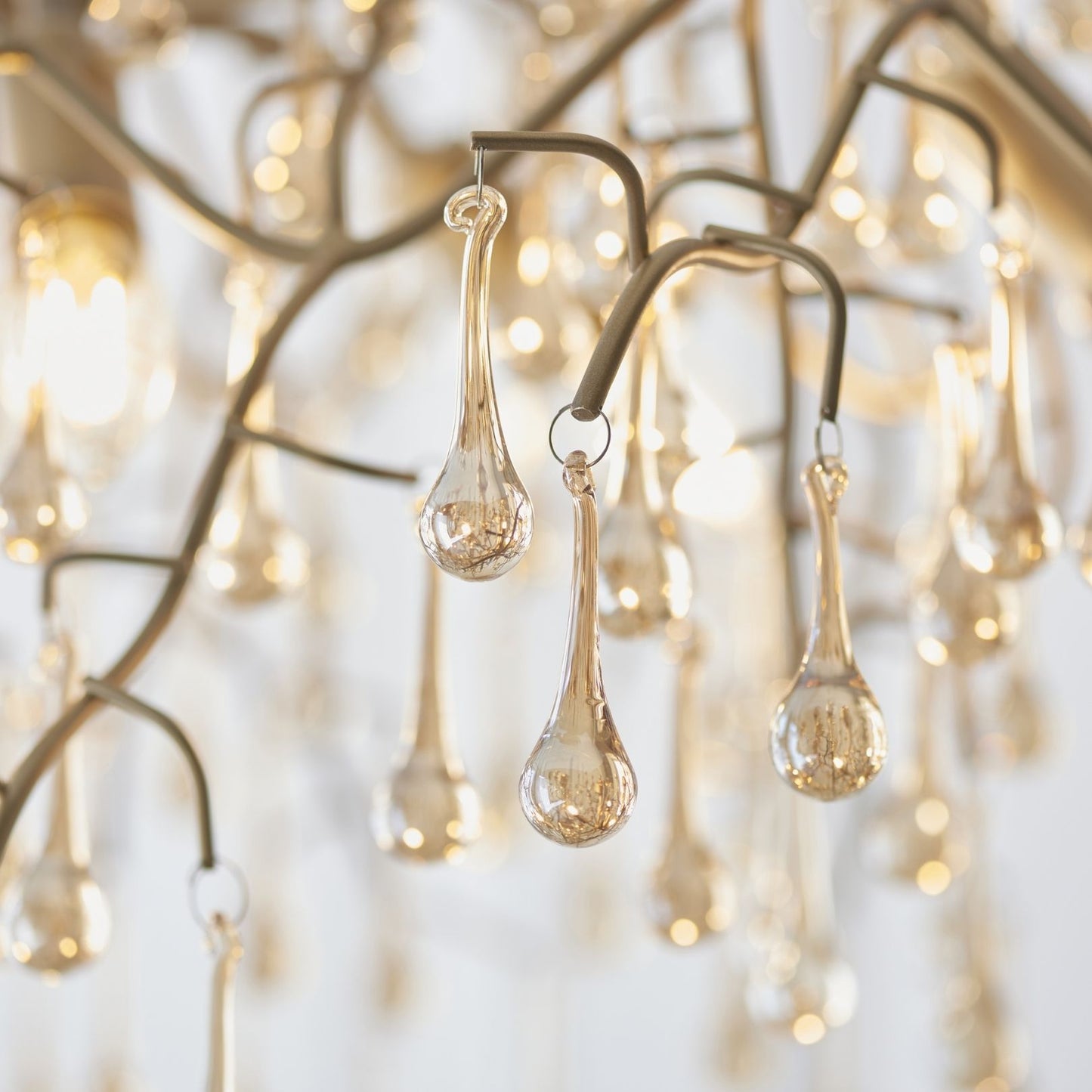Nightingale 6 Light Gold Ceiling Pendant Bar