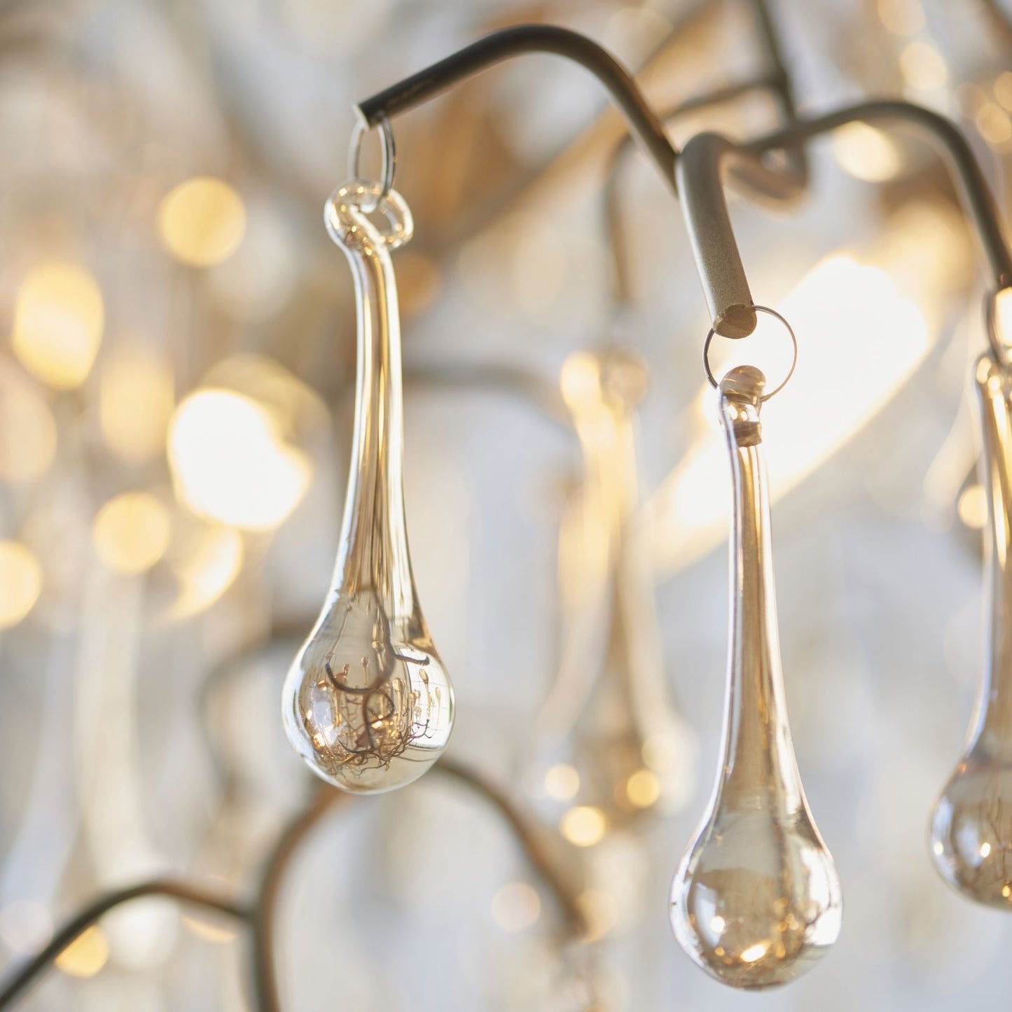 Nightingale 6 Light Gold Ceiling Pendant Bar