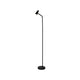 Rechargeable Black Metal LED Floor Lamp