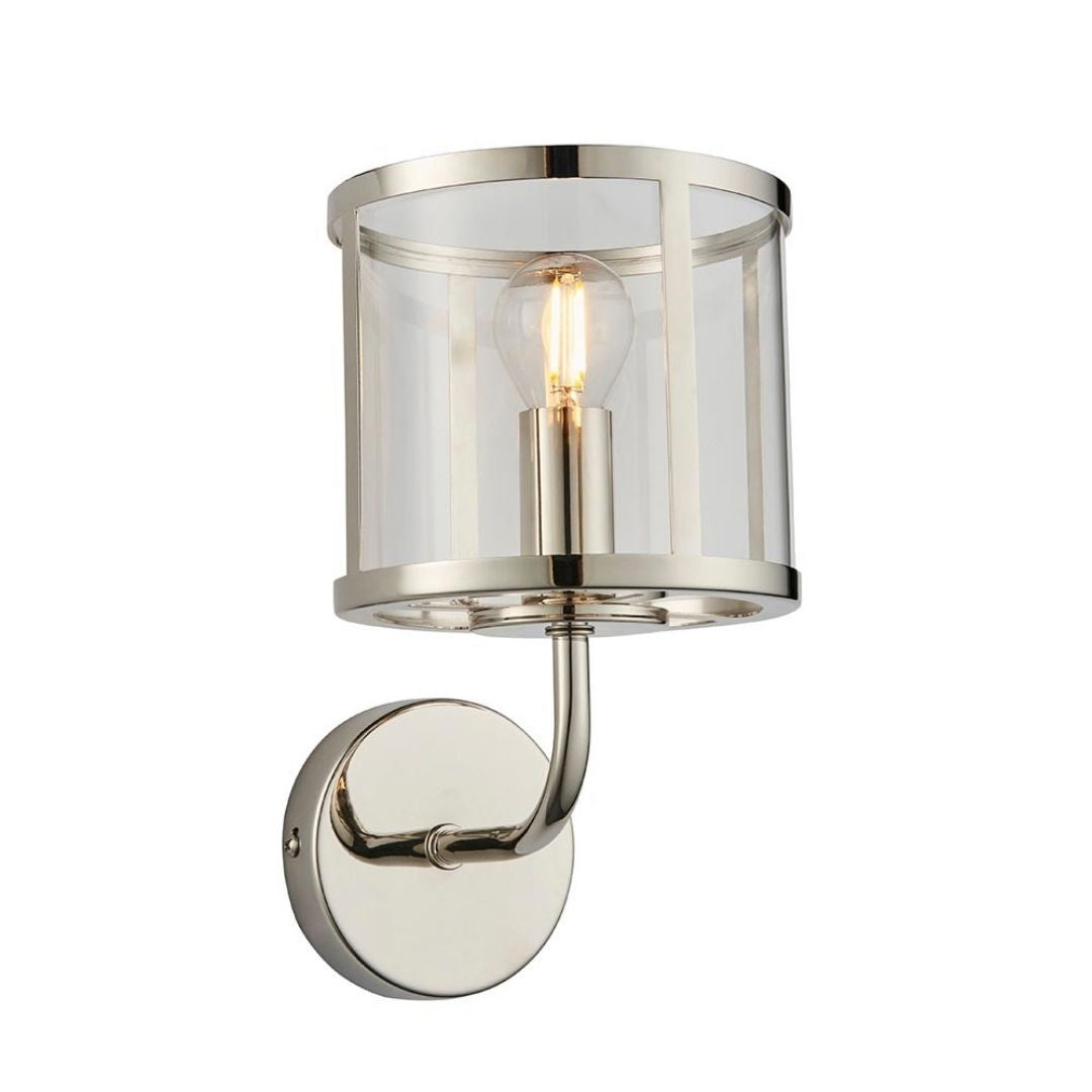 Hopton 1 Light Silver Wall Light