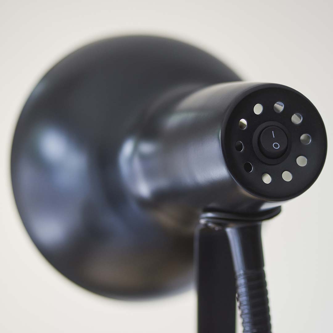 Amalfi Matt Black Task Floor Lamp