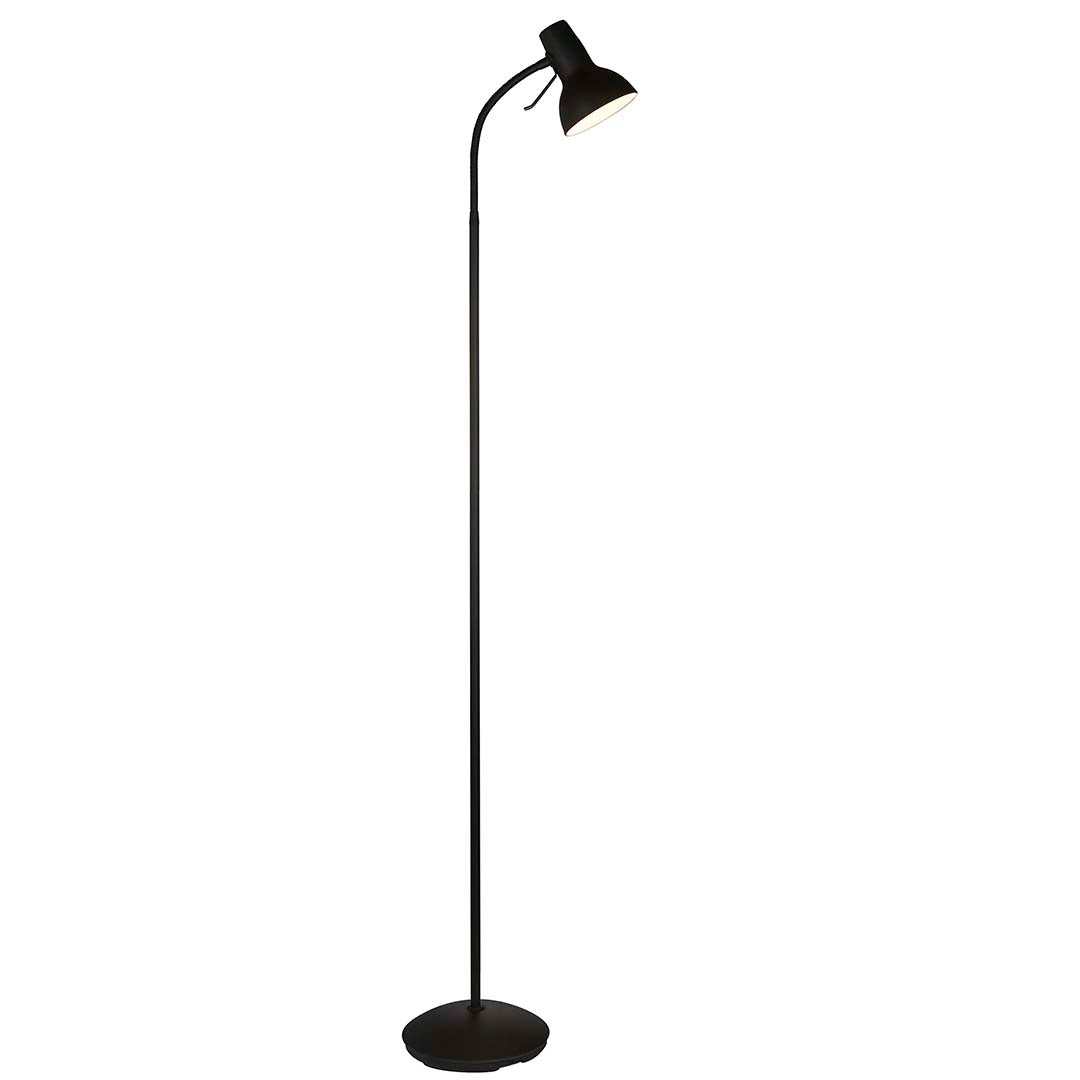Amalfi Matt Black Task Floor Lamp