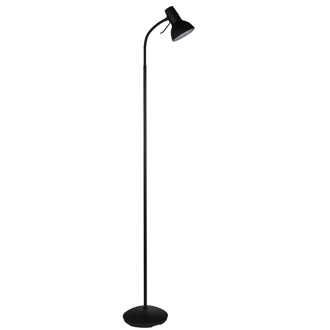 Amalfi Matt Black Task Floor Lamp