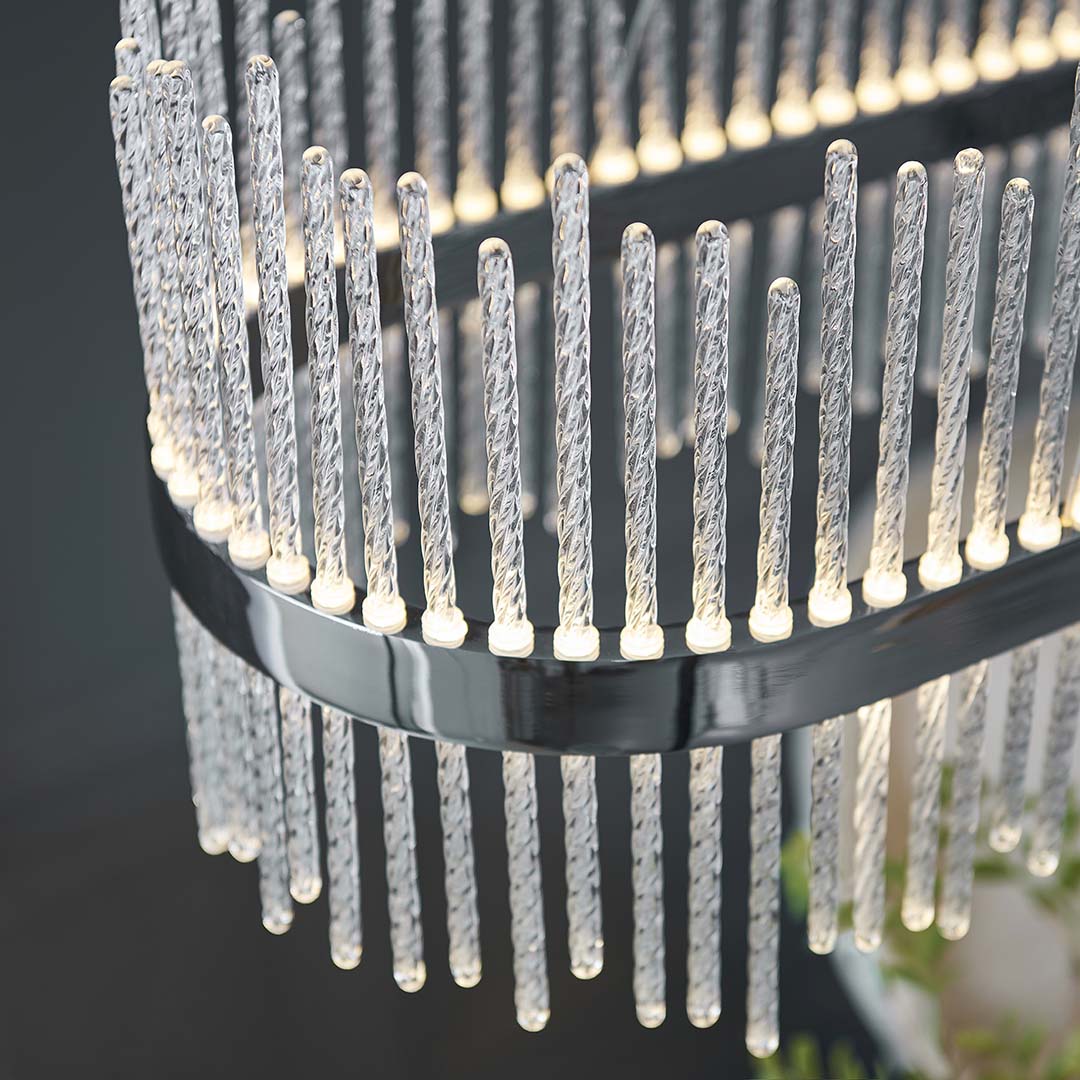 Virbrook Chrome Linear LED Pendant Ceiling Light
