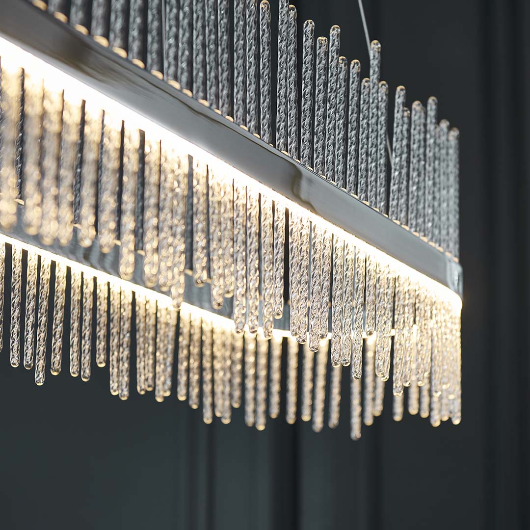 Virbrook Chrome Linear LED Pendant Ceiling Light