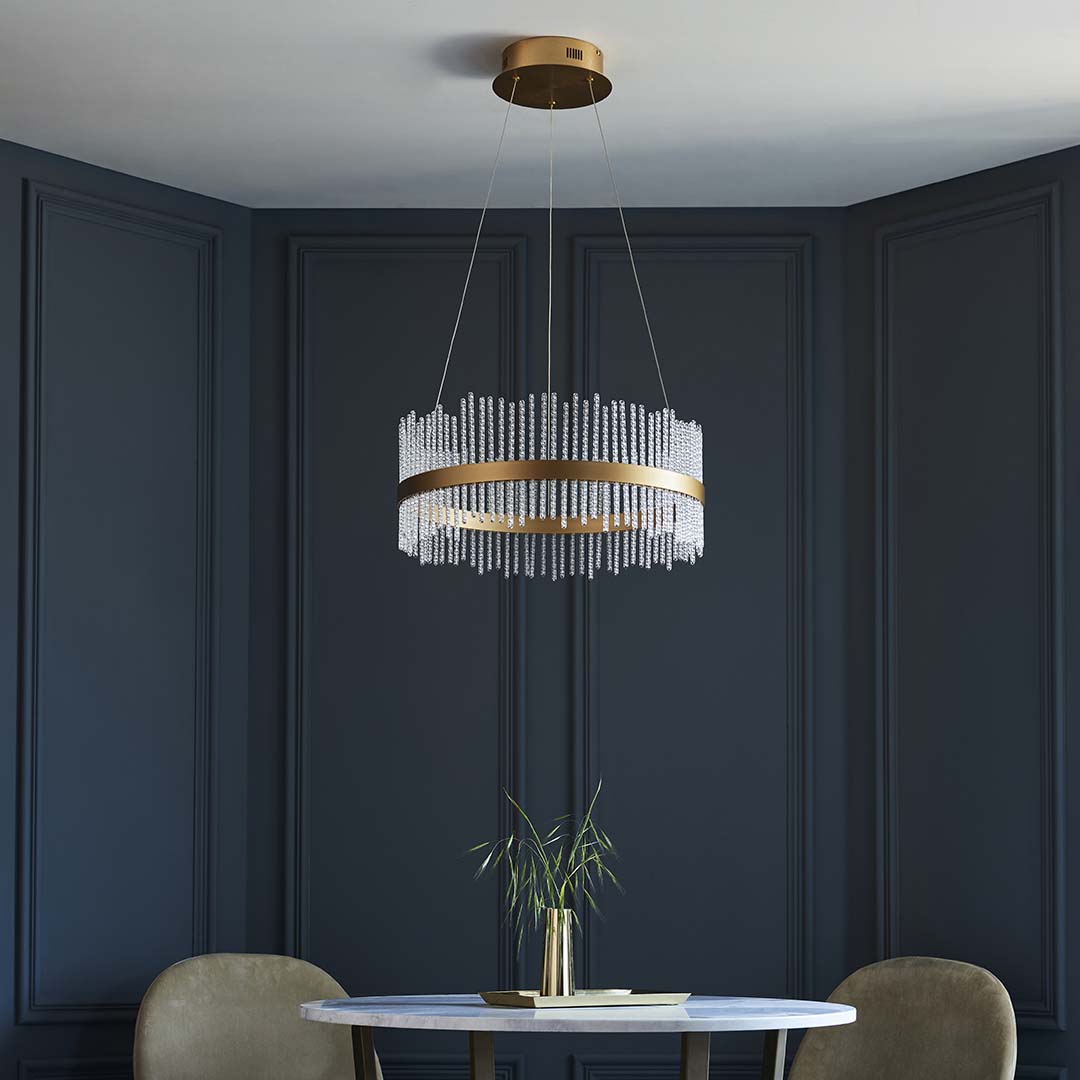 Virbrook Medium Gold LED Pendant Ceiling Light