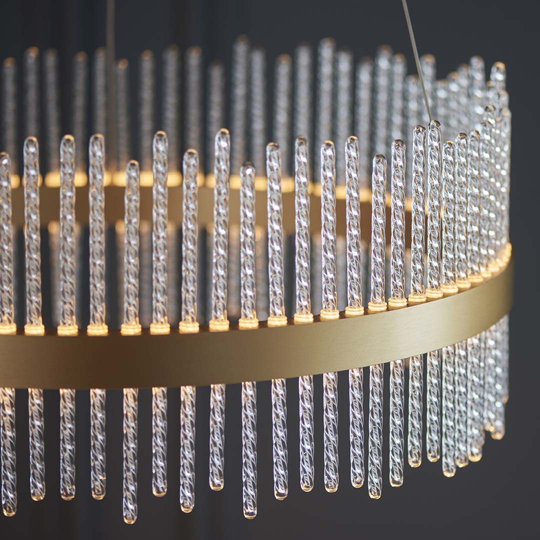 Virbrook Medium Gold LED Pendant Ceiling Light