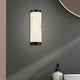 Nile Black & Marble Effect LED Wall Light Large