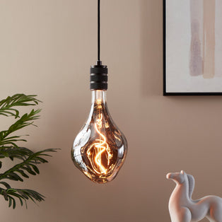 Distorted E27 LED Dimmable Warm White Black Bulb