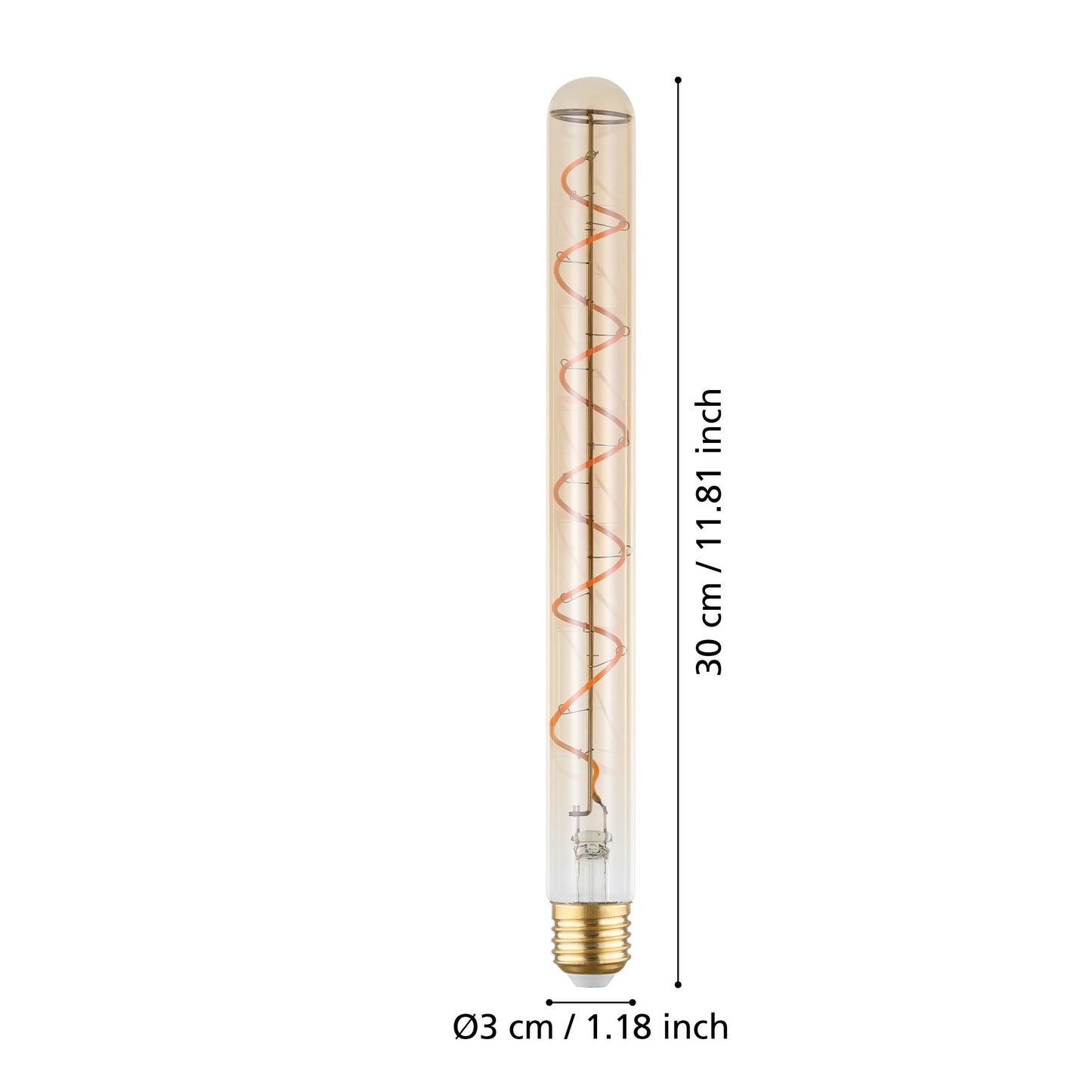 Vintage Tube 4W E27 LED 1600K Amber Bulb