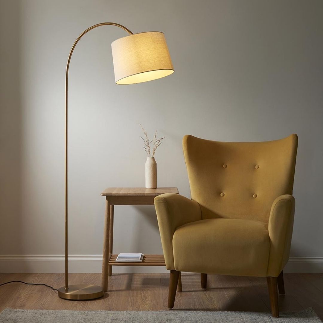 Carlson Brass Arc Floor Lamp