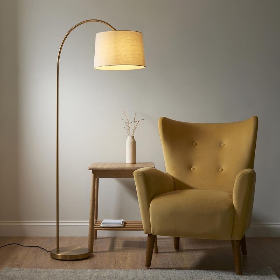 Carlson Brass Arc Floor Lamp