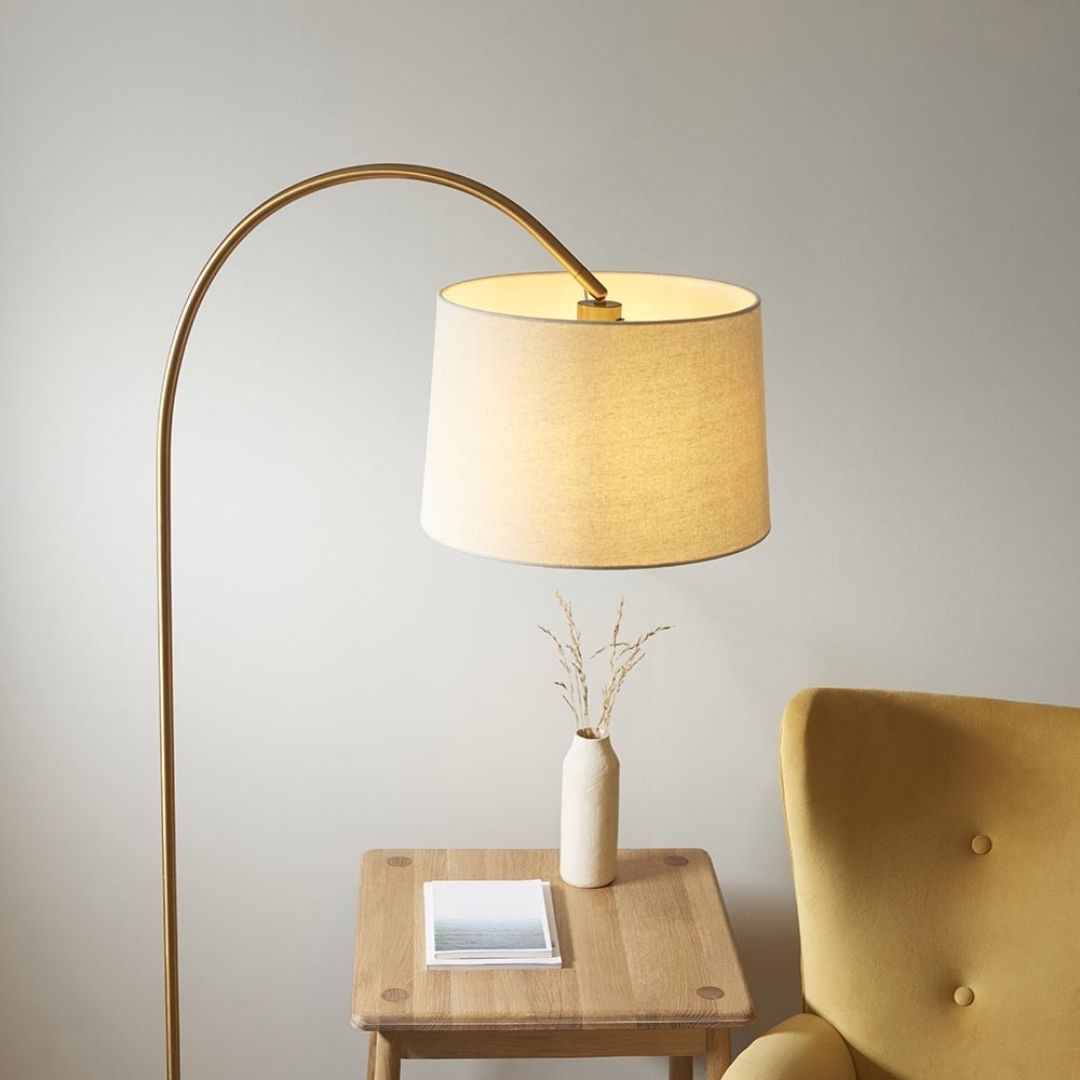 Carlson Brass Arc Floor Lamp