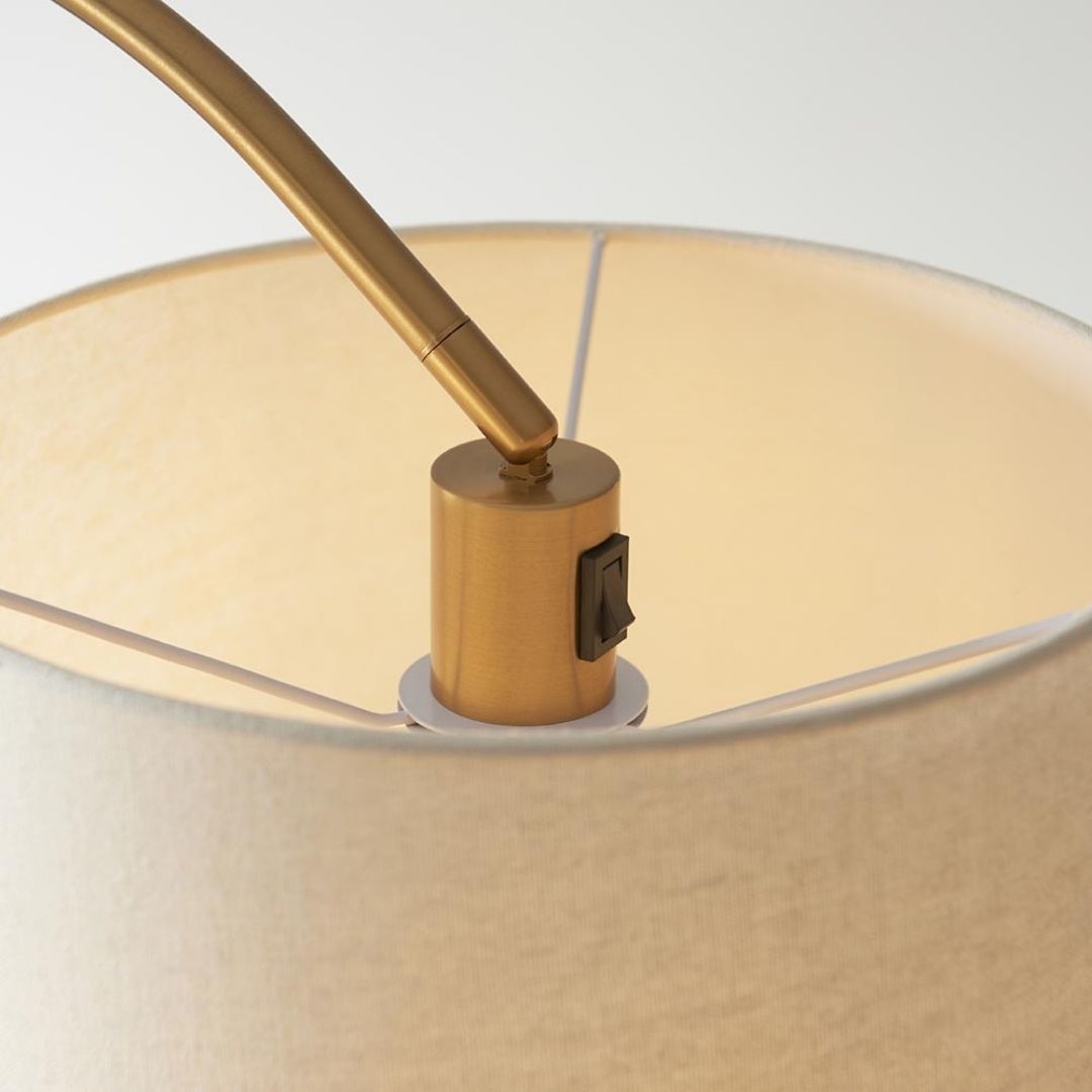 Carlson Brass Arc Floor Lamp