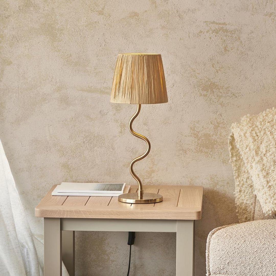 Wriggle Brass Table Lamp