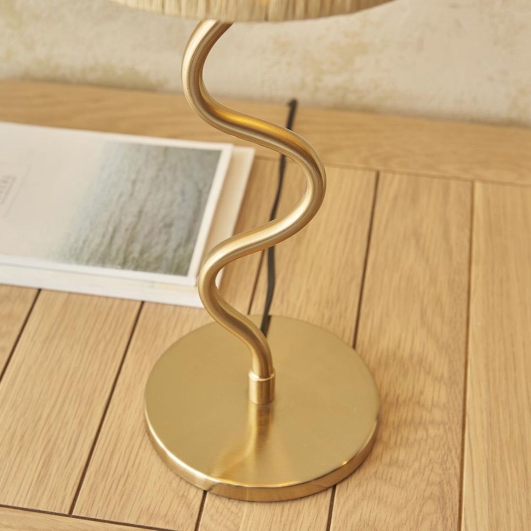 Wriggle Brass Table Lamp