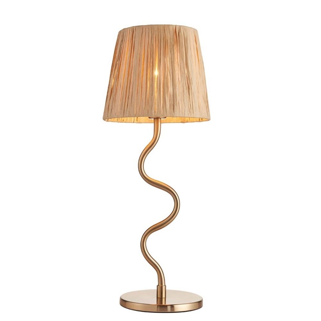 Wriggle Brass Table Lamp