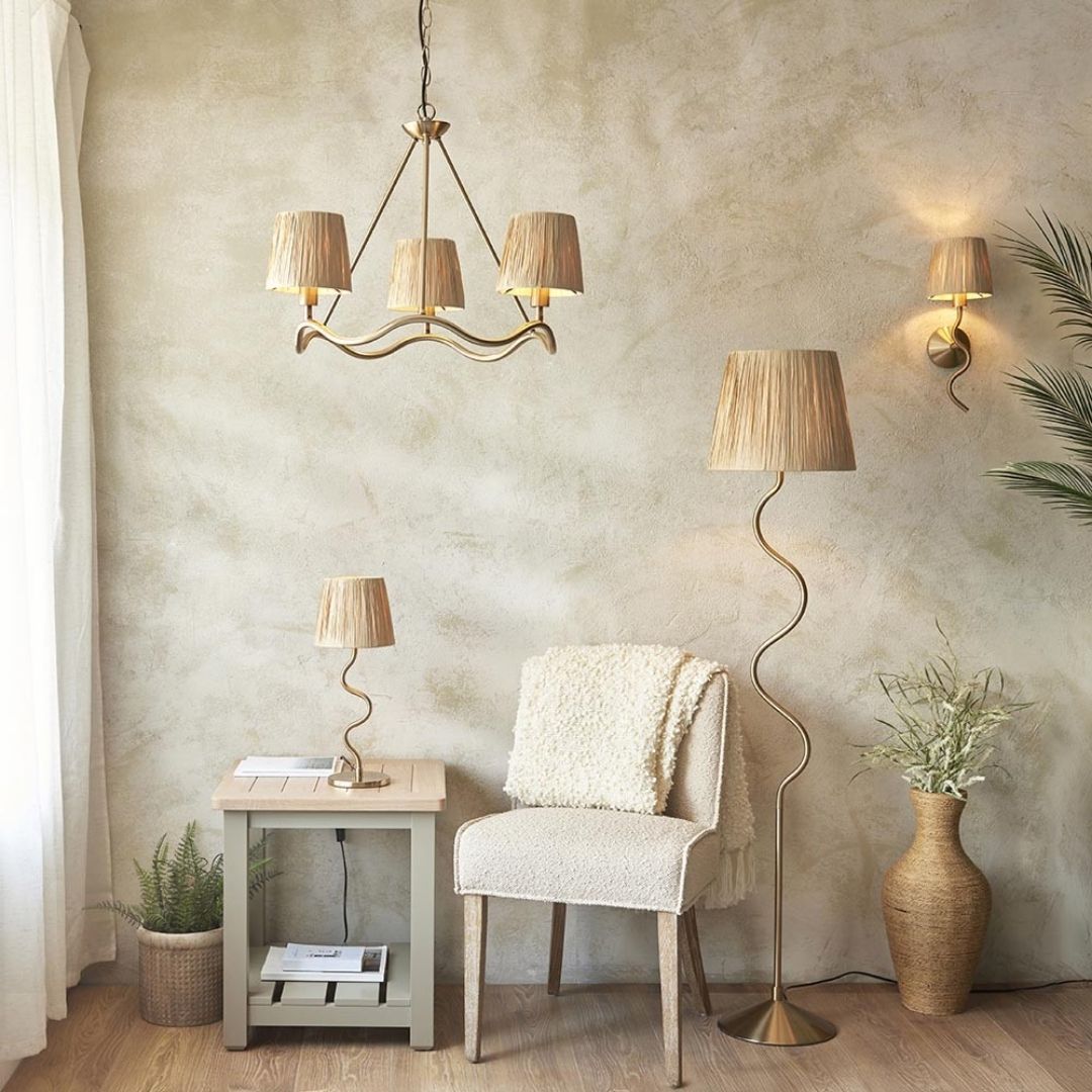 Wriggle Brass Table Lamp