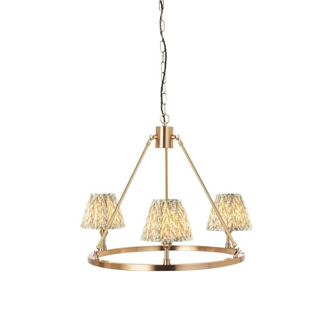 Chester & Leaf 3 Light Brass Pendant Ceiling Light