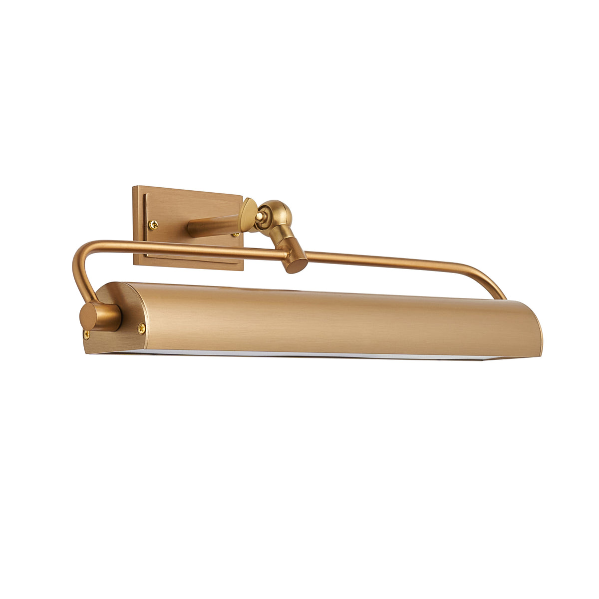 Nantes Warm Brass Rechargeable Picture Light