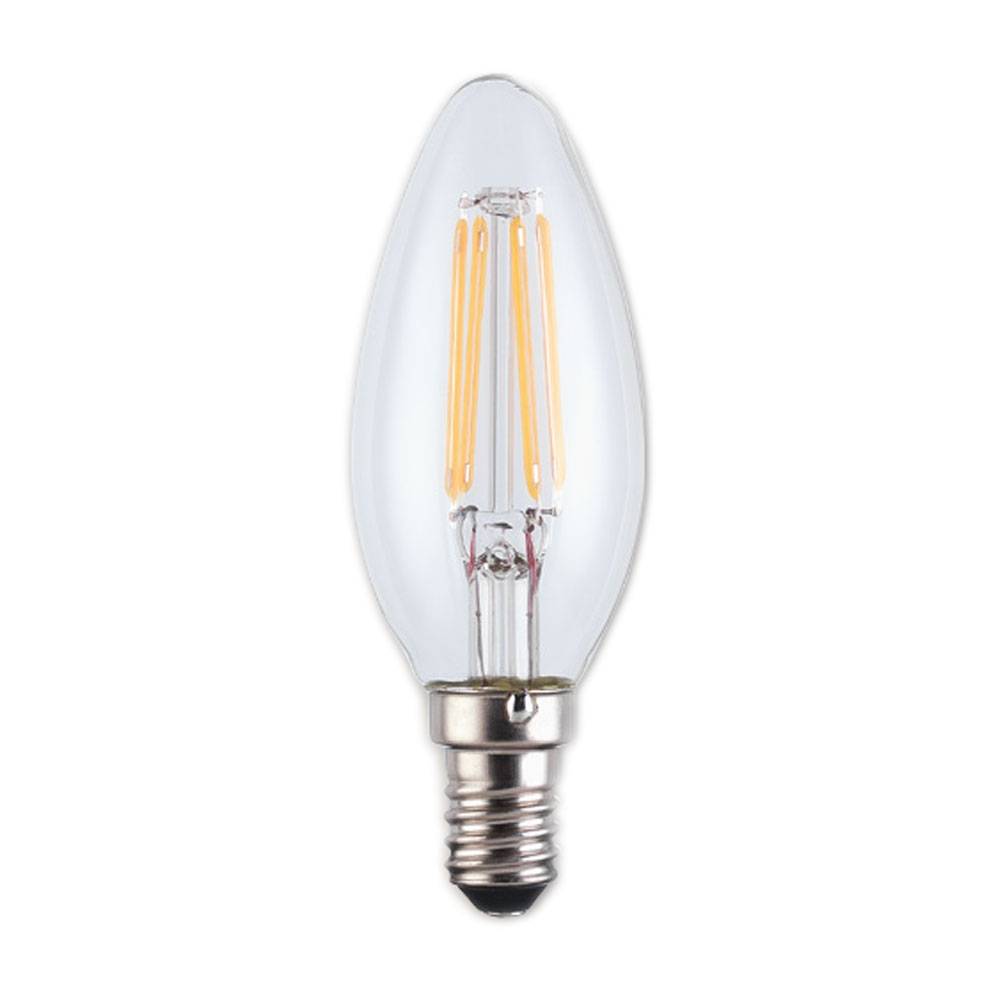E14/SES 4w LED Candle Clear Warm White Dimmable Light Bulb