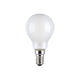 E14 4w LED Mini Globe Coated Dimmable Light Bulb