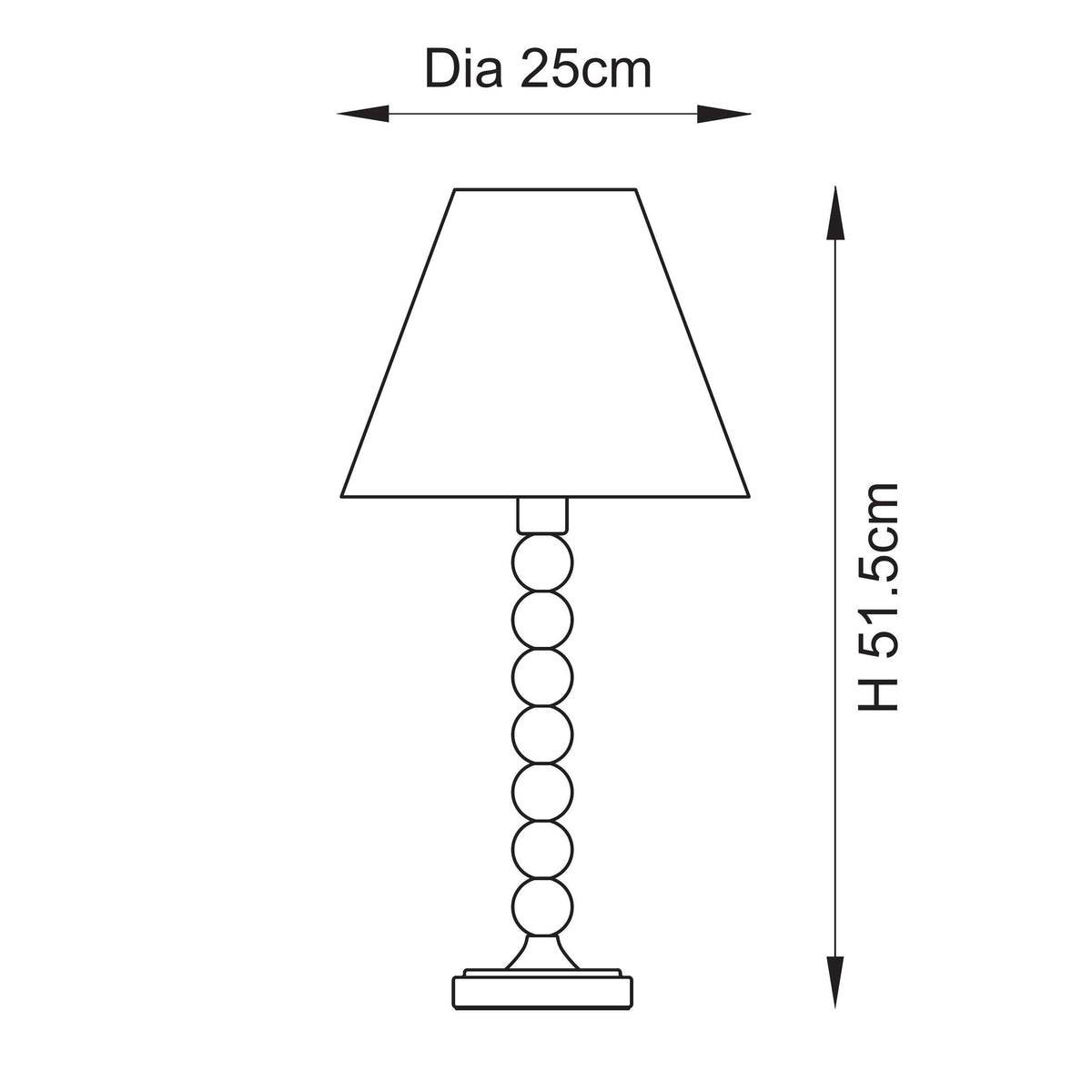 Higgledy Green Stacked Table Lamp with Green Leaf Shade