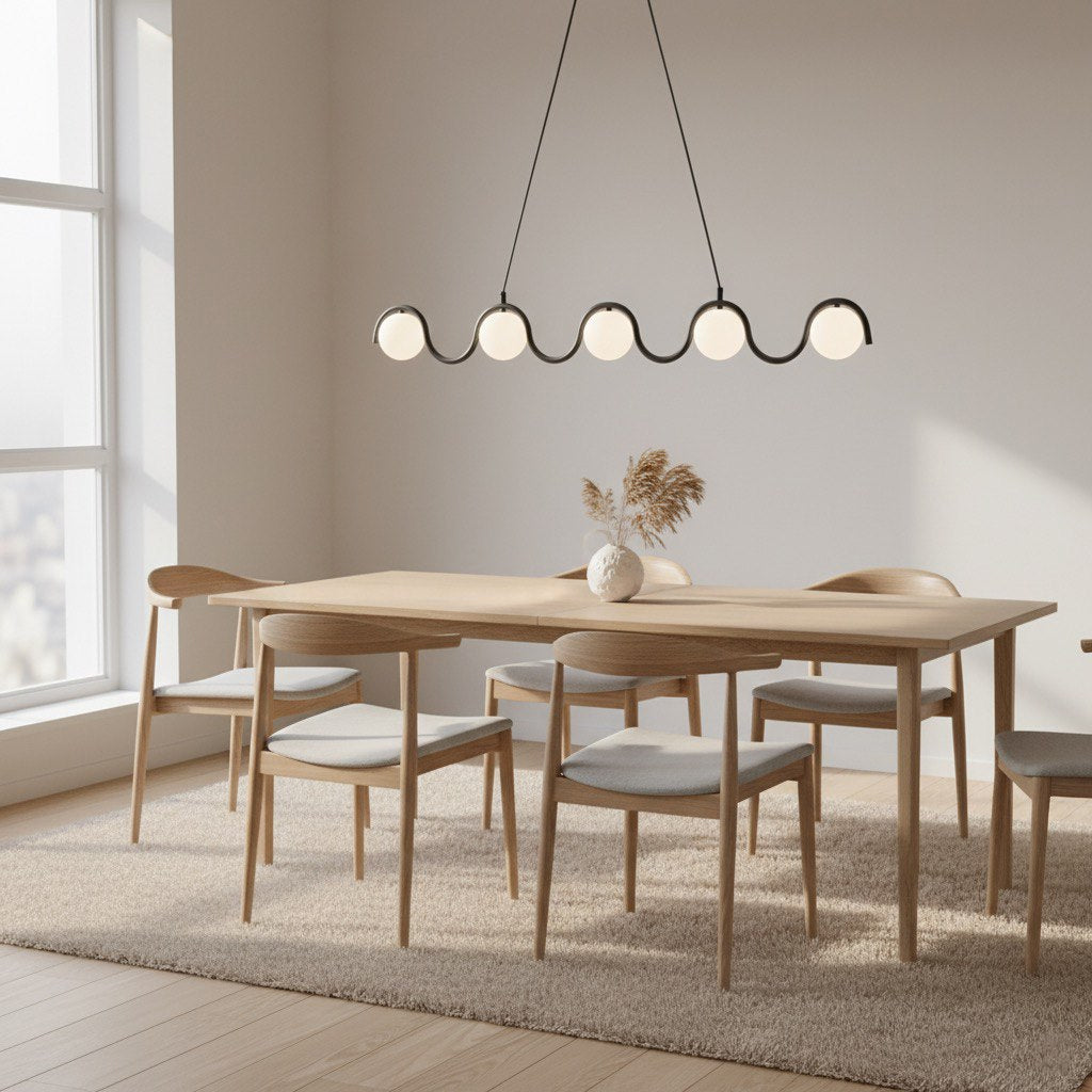 Sinus 5 Light Pendant Black & White