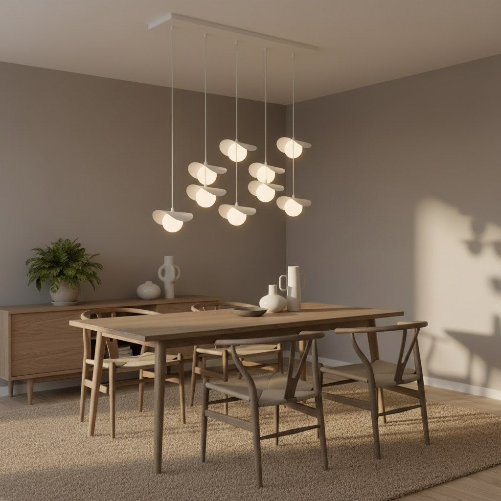 Ritual 9 Light Pendant White