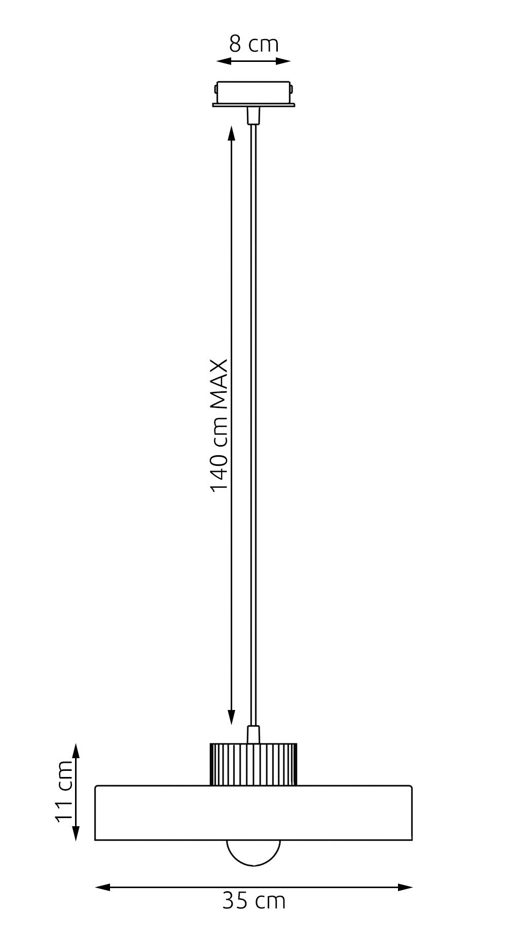 Kivi Large Pendant Black