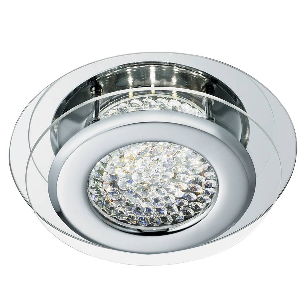 Vesta LED Flush Ceiling Light Polished Chrome