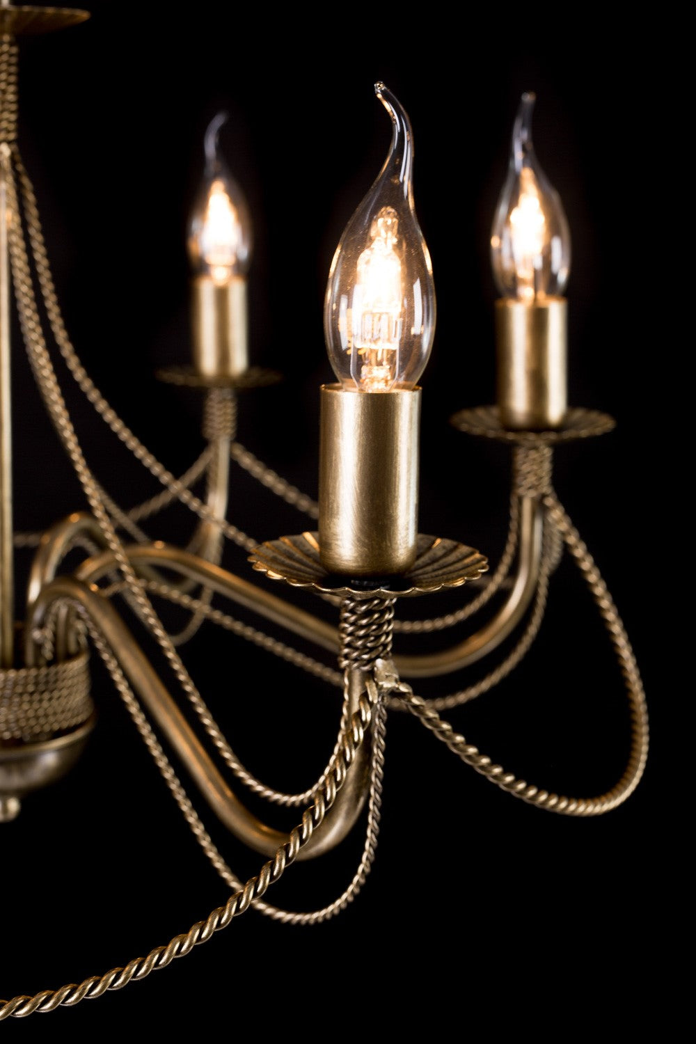 Tori 6 Light Chandelier Gold
