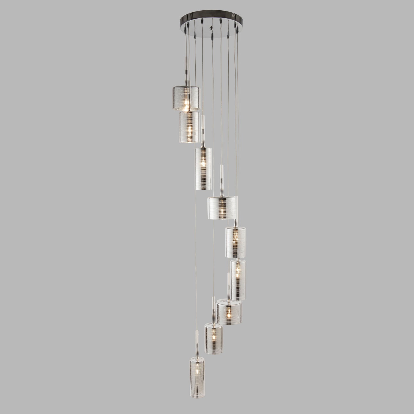 Glass Shade Multi Drop Pendant Light
